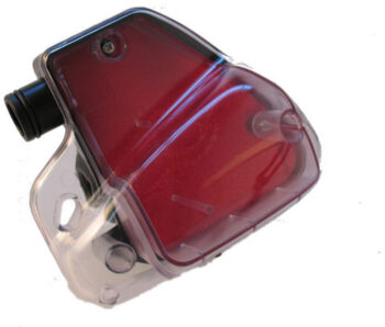Luchtfilter compleet Peugeot Verticaal motor 50cc - transparant rood