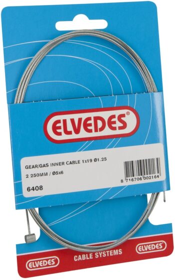 Versnellings binnenkabel bromfiets Elvedes 6408 - 2.00 meter (op kaart)