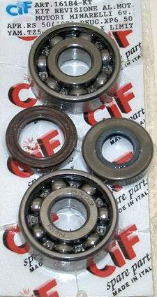 Krukaslager-keerringset Minarelli AM6 motor 50cc