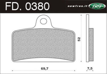 Remblokset Newfren FD0380 Derby GP1, GPR