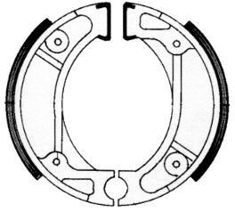 Remsegmentset Newfren GF1248 Honda Vision Voor/Achter - Kymco Achter