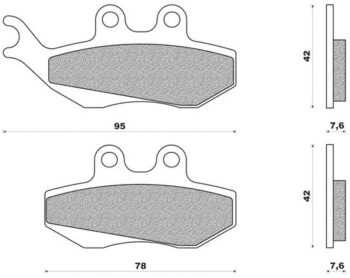 Remblokset Newfren FD0281 Generic Trigger / Toxic  Voor