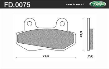 Remblokset Newfren FD0075 Honda MBX/NSR / Qwic E87 / Peugeot Speedfight-3