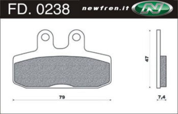 Remblokset Newfren FD0238 Honda Bali