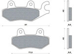 Remblokset Newfren FD0257 Kymco Dink Voor/Achter, Top Boy Achter