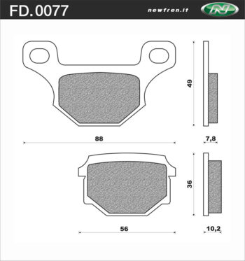 Remblokset Newfren FD0077 TGB 101, 202, 409
