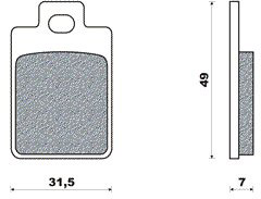 Remblokset Newfren FD0225 Piaggio Sfera-RST'96  Voor