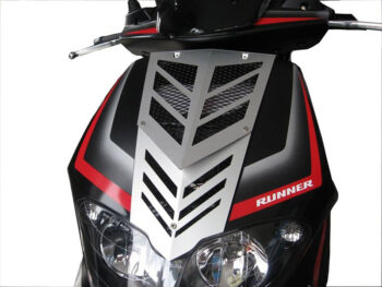 Voorfrontrooster Gilera runner Sp nieuw model aluminium zilver