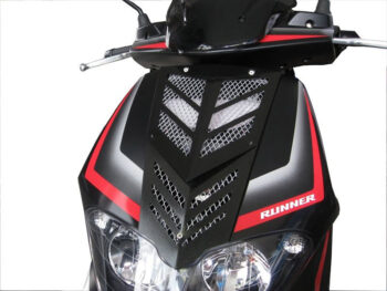 Voorfrontrooster Gilera runner Sp nieuw model aluminium zwart