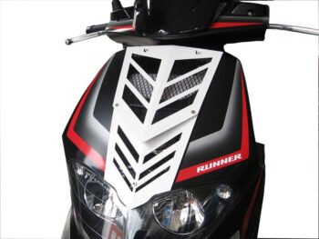 Voorfrontrooster Gilera runner Sp nieuw model aluminium wit