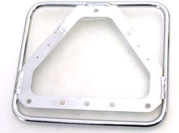 Kentekenplaathouder liggend 100x175mm metaal retro chroom
