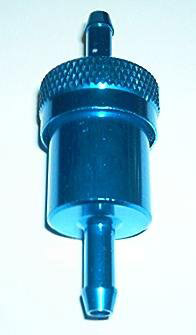 Benzinefilter Edge aluminium blauw