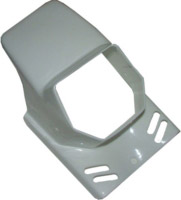 Koplampspoiler Gilera Citta/ Puch Maxi met vierkante koplamp - wit