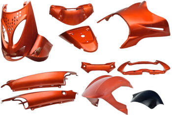Plaatset 11-delig Edge voor Aprilia SR van bouwjaar 1997 tot 2004 - oranje metallic