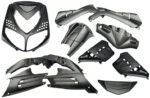 Plaatset 13-delig Edge voor Peugeot Speedfight 2  - carbon look