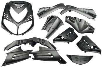 Plaatset 13-delig Edge voor Peugeot Speedfight 2  - carbon look