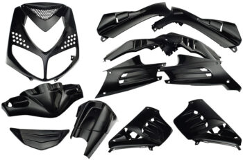 Plaatset 13-delig Edge voor Peugeot Speedfight 2 - metallic zwart