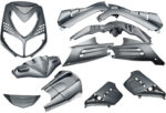Plaatset 13-delig Edge voor Peugeot Speedfight 2 - anthraciet