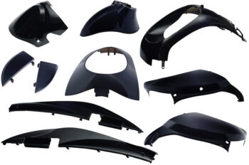 Plaatset 10-delig Edge voor Sym Mio - zwart metallic