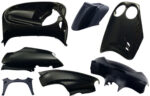 Plaatset 7-delig Edge voor Yamaha Neo's van bouwjaar 2002 tot 2008 met digitale cockpick - metallic zwart
