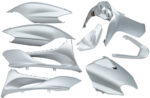 Plaatset 9-delig Edge voor Yamaha Jog R/ MBK Machg - metallic zilver