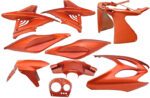 Plaatset 9-delig Edge voor Yamaha Aerox tot bouwjaar 2014 - flash orange