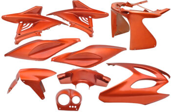 Plaatset 9-delig Edge voor Yamaha Aerox tot bouwjaar 2014 - flash orange