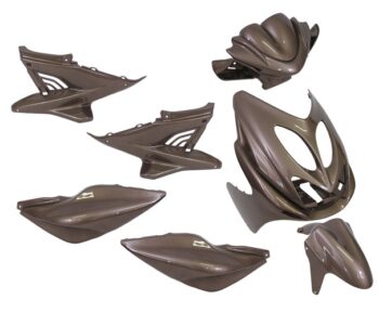 Plaatset 9-delig Edge voor Yamaha Aerox tot bouwjaar 2014 - audi bruin