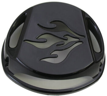 Vliegwielkap Minarelli / Peugeot motor flame zwart