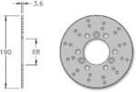 Remschijf IGM Aprilia Area 51 voorrem 190x68x3.6mm