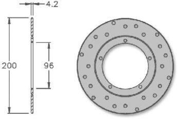 Remschijf RMS Vespa LX/S/ Sprint