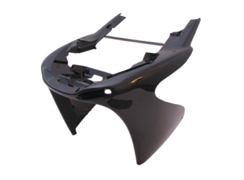 Voorfront onder Yamaha Aerox tot bj. 2014 zwart metallic