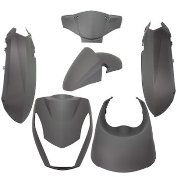 Plaatset 6-delig Edge voor Peugeot Kisbee 2T/4T - mat zwart