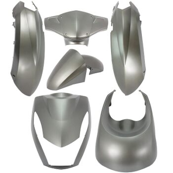 Plaatset 6-delig Edge voor Peugeot Kisbee 2T/4T - mat grijs