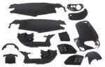 Plaatset 15-delig Edge voor Gilera Runner tot  bouwjaar 08-2005 - mat zwart