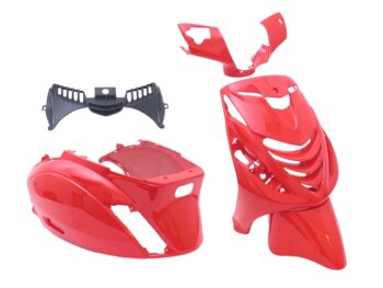 Plaatset 5-delig Edge voor Piaggio Zip-SP vanaf bouwjaar 2000 - ferrari rood