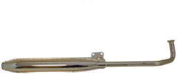 Uitlaat Tomos A3/A35 met euro-2 motor chroom Speedy snel model, dikke bocht