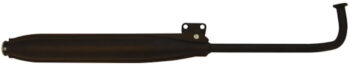 Uitlaat Tomos A3/A35 met euro-2 motor zwart standaard model 22mm
