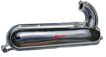 Uitlaat Vespa 50s / ET3/ Primavera 50 tot 125cc chroom