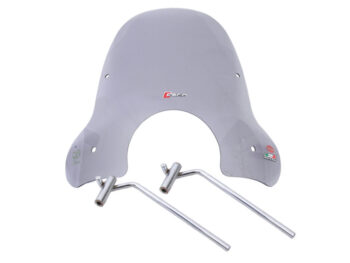 Windscherm Faco Vespa LX 50/125/150cc licht smoke middel model inclusief bevestigingsmaterialen