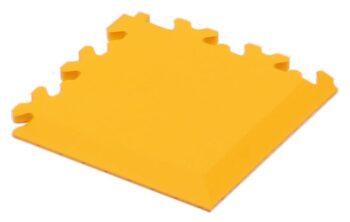 Vloertegelhoeklijst Cyclus 13,5x13,5x0.7 cm PVC koppelbaar - geel