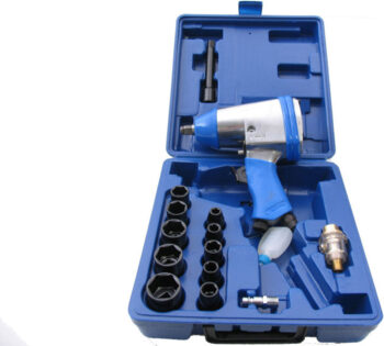 Luchtsleutelset 1/2 inch met doppen