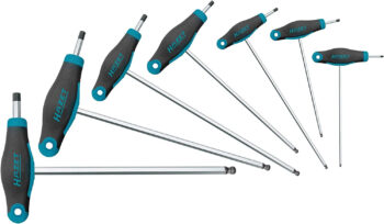 Haakse Stiftsleutelset Hazet 7-delig -  2 tm 8mm