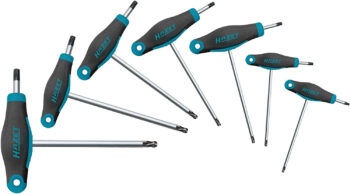 Haakse Stiftsleutelset Torx Hazet 7-delig -  T9 t/m T40