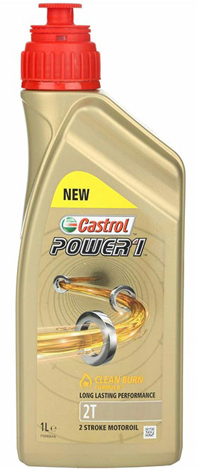 Olie Castrol 2 Takt Power 1 Scooter  2T (1 liter)