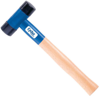 Rubber hamer Cyclus 410 gram Blauw/Zwart