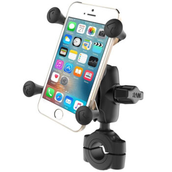 X-grip smartphone stuurmontage RAM Mounts met korte arm tot ø25,4 mm