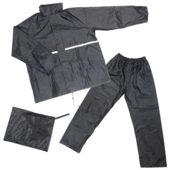 Regenpak Dresco XLarge - zwart met reflectie