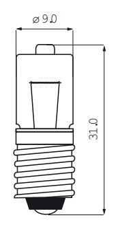 Lamp 2.8V halogeen HPR-52