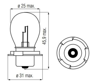 Lamp 6V-15W P26S